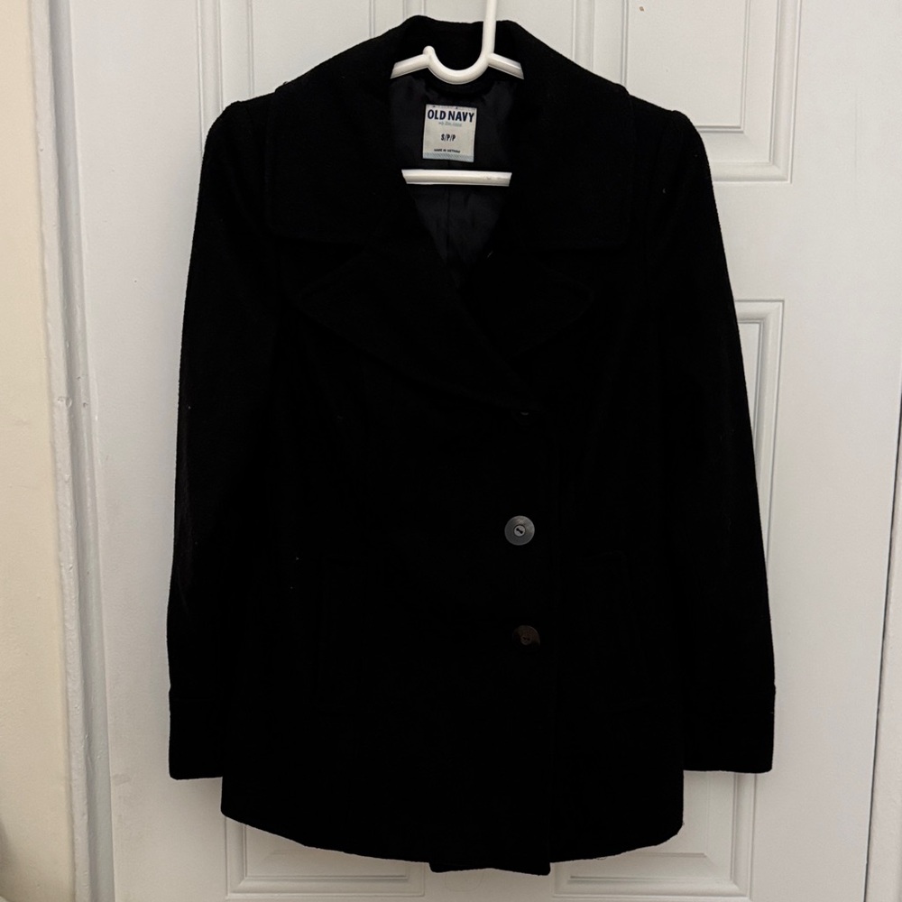 Old Navy Women's Classic Black Peacoat
